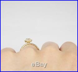 EXCLUSIVE 1.20CT Natural DIAMONDS I/SI1 Bridal Set PURE 14KT Yellow Gold 4855.00