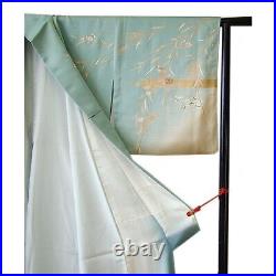 Edge 156Cm 163Cm Premium Silk Fabric Gold Dyeing Visiting Set Pure U461