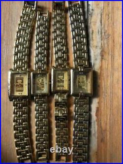 Elgin wristwatch 24K Pure Gold Ingot Total 4g Watch 4pcs Set No Case mzmrS095