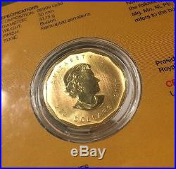 Elizabeth 2007 PROOF Royal Canadian Mint, 99999 Pure Gold Coin 1oz BU Certified