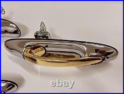 Exterior Door Handle Set of 4 98-2002 Lincoln Town Car 24k Gold Chrome Plastic