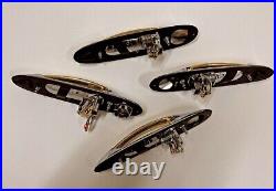 Exterior Door Handle Set of 4 98-2002 Lincoln Town Car 24k Gold Chrome Plastic