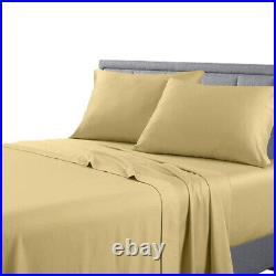 Feel Luxury Comfort 600 Thread Count 100% Pure Cotton Solid Bed Sheet Set