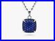 Fire Blue Round Cut Pave Set 0.62CT Moissanites In Pure 10K White Gold Pendant