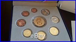 France Proof coins PRESTIGE Set 2013 8 Coins + 100 Euro Gold Sower NEW Perfect