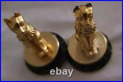 Franklin Mint King Tut Chess Set Glass Pyramid Tutankhamun 24 carat Gold Plated