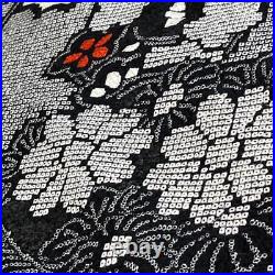 Furisode Coming Of Age Ceremony Full Set Pure Silk Shibori White Black Red Gold