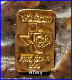 GOLD 1 GRAM TGR BULLION BARS 999.9 THE PERFECT PREPPER COMBO SET bin11
