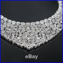 GZJY Gorgeous Zircon Bridal Jewelry Sets Shining Zircon Necklace Earrings For