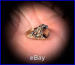 Genuine 2.5 Carat Herkimer Diamond set in a PURE 14K YELLOW GOLD RING (Size 7)