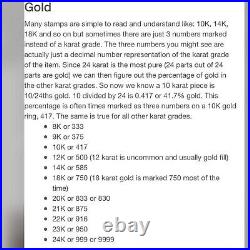 Genuine Pure 22K 22C 916 Fine Real Gold 20 long Cross Set Necklace 8.3g 2.2mm
