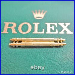 Genuine Rolex Swiss 18Kyg Pure Gold Spring Bar 20Mm Set Of Double Fringedaytona