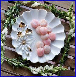 Glitterville Poulet Bouquet Porcelain 7 Platters, Pure Gold Trim set of 6