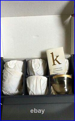 Gold 18 pure A Casa K Atlantide Decor Crystal 6 Piece Setting Made In Italy