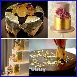 Gold 300 Sheets 24K Genuine 100% Pure Gold Leaf Gilding 1.18 Best Promotion