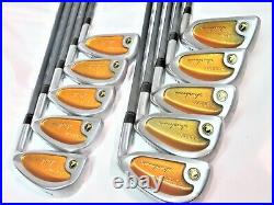 Gold Back Face 2star Honma LB-280 Perfect 10PC R-FLEX IRONS SET Golf nwo