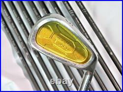 Gold Back Face S-YARD U-? U-2 Perfect 10PC R-FLEX IRONS SET Golf nwo
