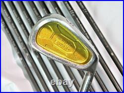 Gold Back Face S-YARD U- U-2 Perfect 10PC R-FLEX IRONS SET Golf nwo