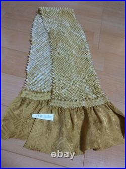 Gold Black Obijime And Pure Silk Obiage Set