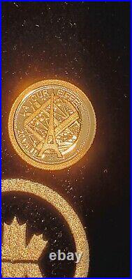Gold Coin RCM Canada PURE GOLD 999 0.5 g World Achievements From Set- AUCTION