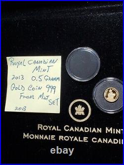 Gold Coin RCM Canada gold 999 Pure 0.5 g World Achievements From Set- AUCTION