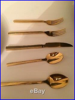Gold Cutlery 30 piece set perfect for weddings