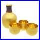 Gold Sake Ware Set Tokuri Ochoko Cup Pure Gold 60th Birthday Gift Used