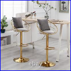 Grey bar chair pure gold plated height Suitable for dinning room bar set of 2