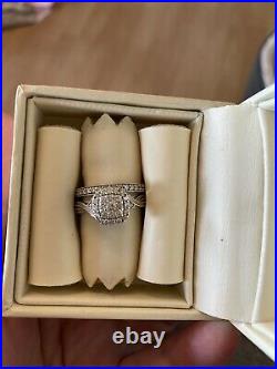 H Samuel 9 carat White Gold 2/3 Ct Diamond Perfect Fit Bridal Set