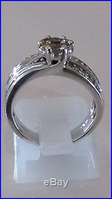 H Samuel 9ct White Gold 0.50 Carat Diamond Ring Perfect Fit Bridal Set K-L 5.9g