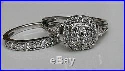 H Samuel 9ct White Gold 0.66 Ct Diamond Ring Perfect Fit Bridal Set Sz K. 5 5.6g
