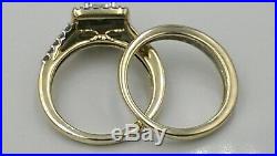 H Samuel 9ct Yellow Gold 0.66 Carat Diamond Ring Perfect Fit Bridal Set K 4.8g