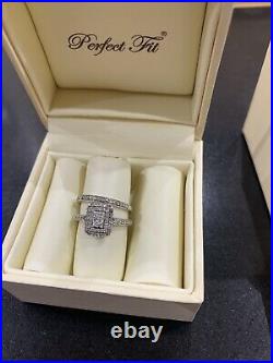 H Samuel Perfect Fit Diamond Ring Bridal Set size K. 0.80ct Yellow Gold