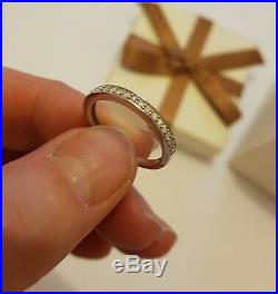 H Samuels Perfect Fit 3/4ct White Gold Bridal ring set Size K