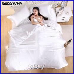 HOT! 100% pure satin silk bedding set, Home Textile King size bed set, bedclothes