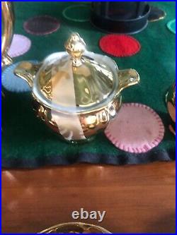 HWL Gold Handvergoldet Bavaria Tea Set Perfect Condition