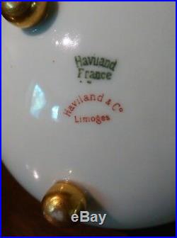 Haviland Limoges Antique Tea Set Tea Pot / Sugar Bowl / Creamer Perfect conditio