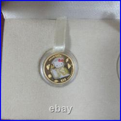 Hello Kitty 30th Anniversary Gold Coin Set 1oz 1/4oz x 2 Pure Gold Cook Islands