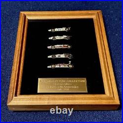 Honda F-1 pin set 50th anniversary limited edition pure gold plated used/mint