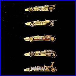 Honda F-1 pin set 50th anniversary limited edition pure gold plated used/mint