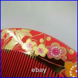 Honmakie Pure Gold Hairpin Comb Three-Piece Set 6092 made in Japan