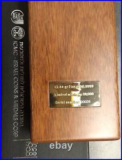 ICMC 2013 Holy Land Mint Ten Commandments 24K Gold (. 9999 Fine) Coins Set