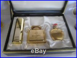 Jean Patou Joy Pure Perfume gift set GOLD PROTOTYPE Bottles Rare! 1 oz. Parfum
