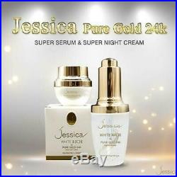 Jessica Serum & Night Cream White Rich Pure Gold 24K Super Natural Extracts 25g