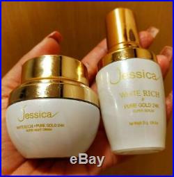 Jessica Serum & Night Cream White Rich Pure Gold 24K Super Natural Extracts 25g