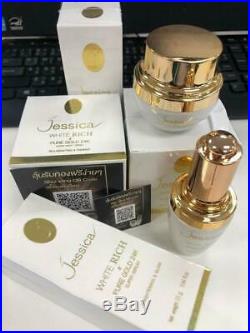 Jessica Serum & Night Cream White Rich Pure Gold 24K Super Natural Extracts 25g