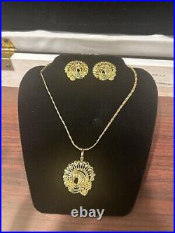 Jewels of Elegance 24k Gold Plated Jewelry 3pc Set In Box