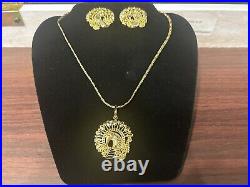 Jewels of Elegance 24k Gold Plated Jewelry 3pc Set In Box