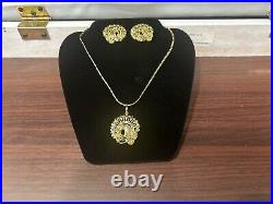 Jewels of Elegance 24k Gold Plated Jewelry 3pc Set In Box