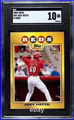 Joey Votto SGC 10 Perfect Gem Mint 2008 K-Mart Exclusive Topps Rookie RV4 RC